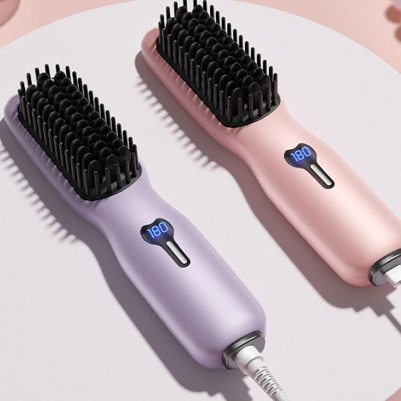 Hair Straightener Electric Combs Multifunctional Straight Comb Professional Negative Ion Anti-Scalding Hair Styling