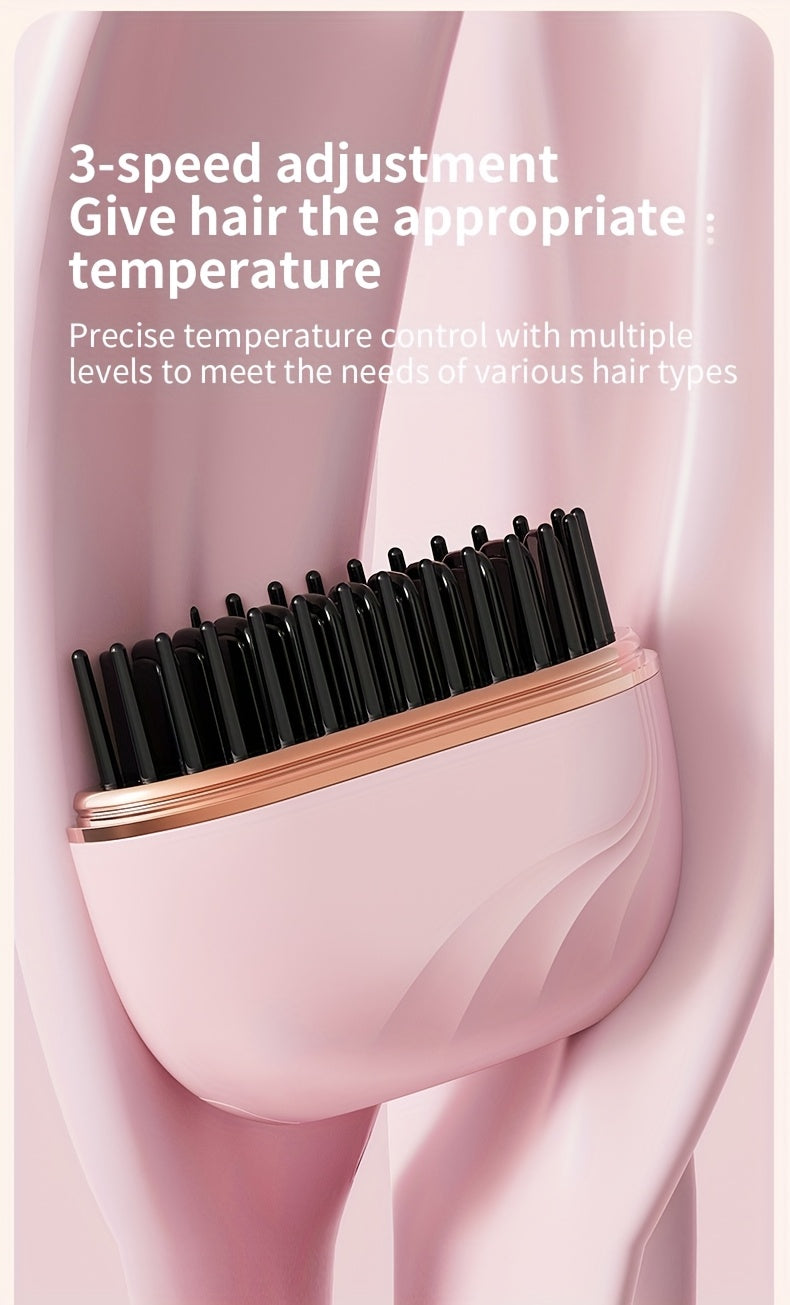 Mini portable hair straightener with adjustable temperature for travel