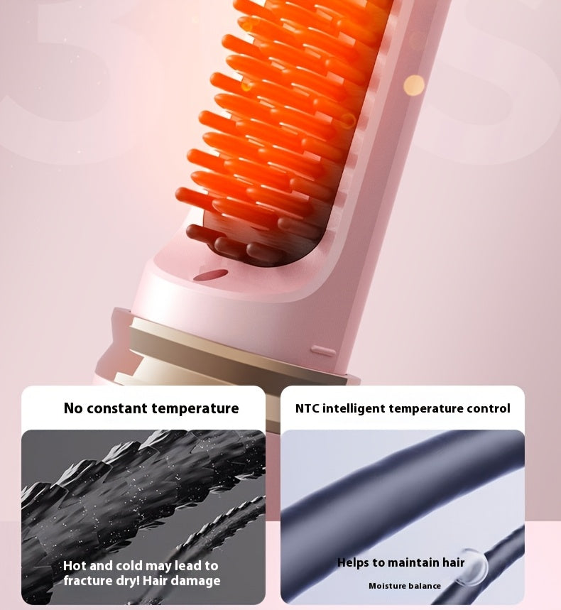 Rechargeable Wireless Hair Straightener & Curler - Gentle on Hair, Portable Styling Tool with USB Charging