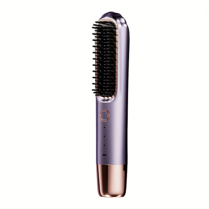 Smart Hair Straightener with Charging, Round Teeth No Damage to Hair, Constant Temperature Styling, Lazy Portable, Natural Volume Face Shaping Essential for Women's Travel