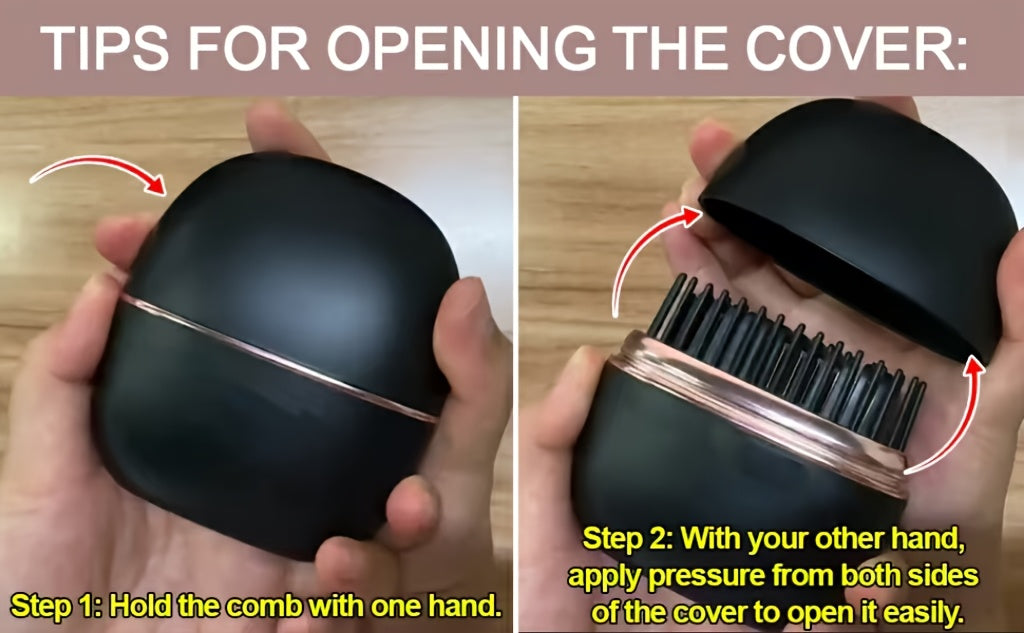 Mini Cordless Hair Straightener Comb for Bangs - Portable, Rechargeable USB, One-Button Operation, Maximum Temperature 200°C/392°F, Ideal for Styling Short Hair, Styling Hair Accessory | Modern Hair Styling | Compact Design