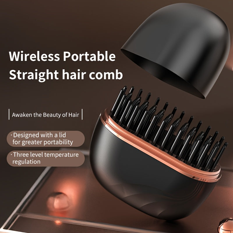 Mini portable hair straightener with adjustable temperature for travel