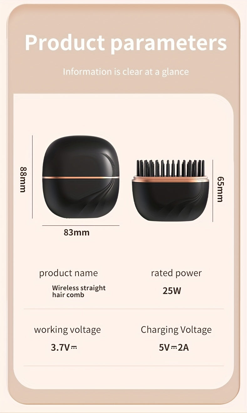 Mini portable hair straightener with adjustable temperature for travel