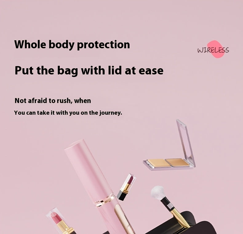 Rechargeable Wireless Hair Straightener & Curler - Gentle on Hair, Portable Styling Tool with USB Charging