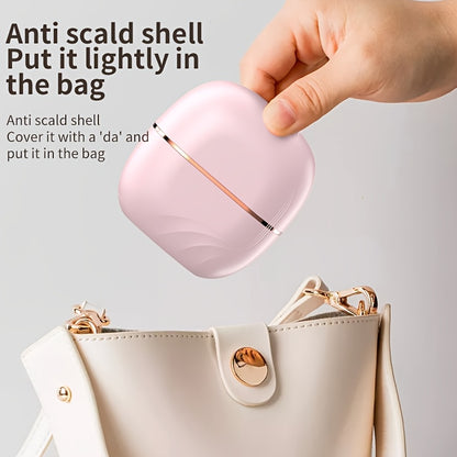 Mini portable hair straightener with adjustable temperature for travel