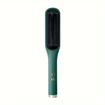 Brosse lissante électrique professionnelle, chauffage rapide, réglages de température, technologie ionique, poignée ergonomique