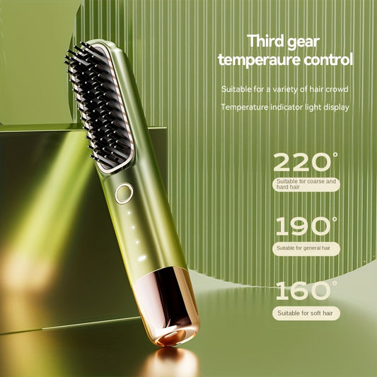 Smart Hair Straightener with Charging, Round Teeth No Damage to Hair, Constant Temperature Styling, Lazy Portable, Natural Volume Face Shaping Essential for Women's Travel