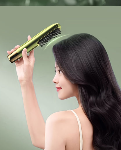 Smart Hair Straightener with Charging, Round Teeth No Damage to Hair, Constant Temperature Styling, Lazy Portable, Natural Volume Face Shaping Essential for Women's Travel