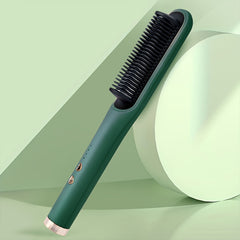 Brosse lissante électrique professionnelle, chauffage rapide, réglages de température, technologie ionique, poignée ergonomique
