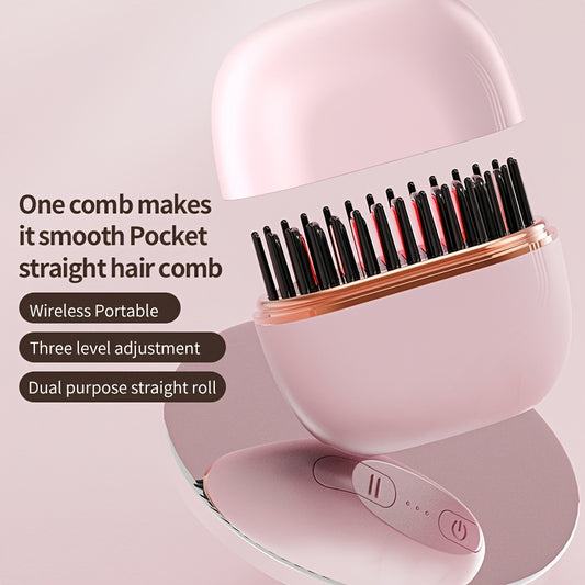Mini portable hair straightener with adjustable temperature for travel