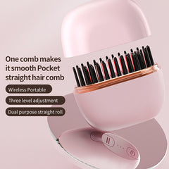Mini portable hair straightener with adjustable temperature for travel