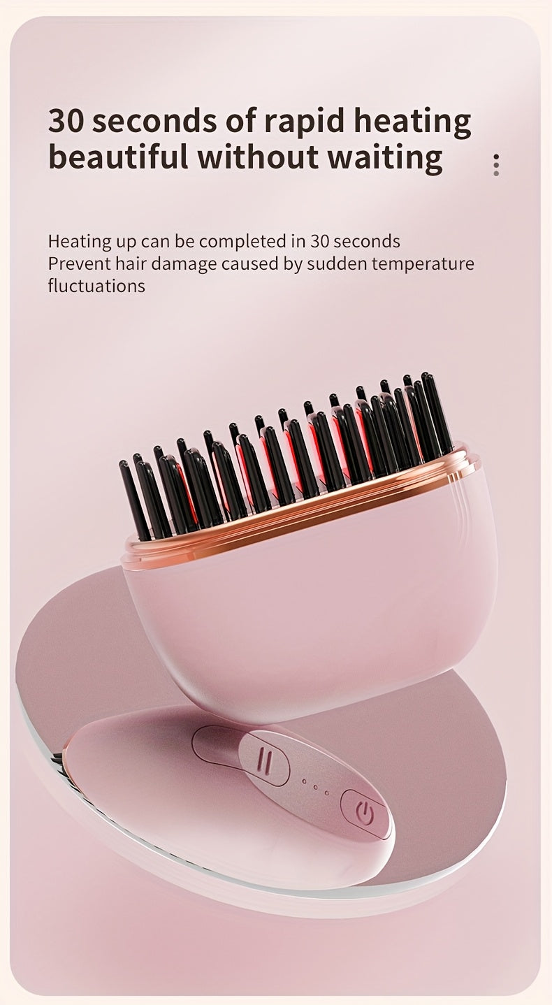 Mini portable hair straightener with adjustable temperature for travel
