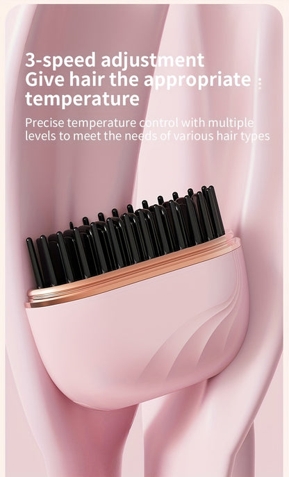 Mini portable hair straightener with adjustable temperature for travel